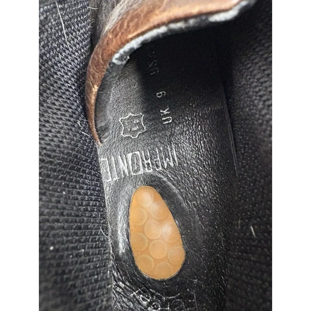 Impronte Men's Chukka Boots Lace Up Brown Leather‎ Size 10 US